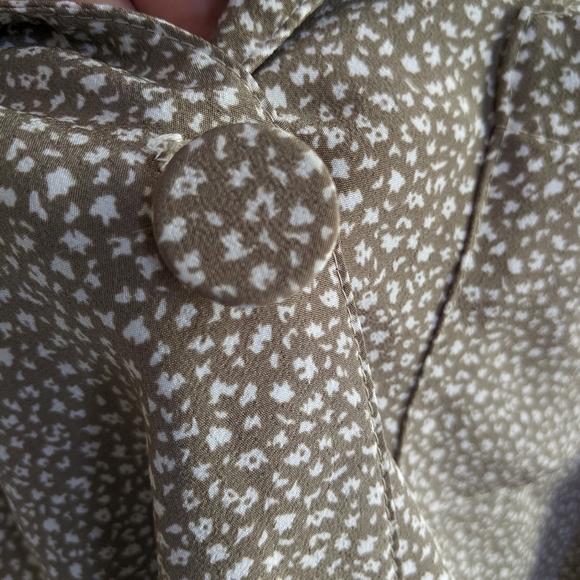 Vintage 90s Stuart Alan A Line floral button up dress - Picture 7 of 10